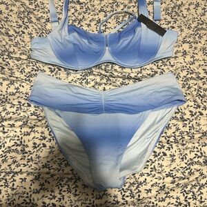 Victoria's Secret Light Blue Bikini Top